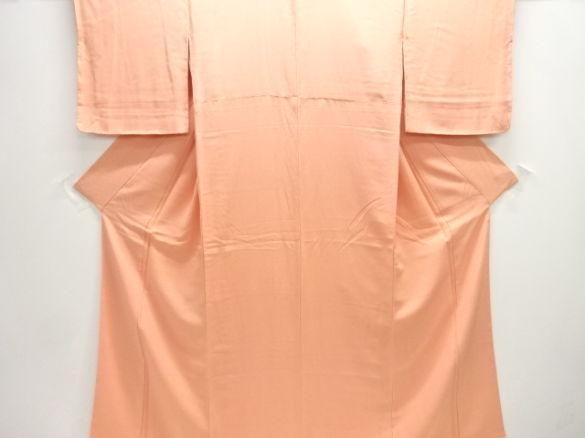 織り柄一つ紋色無地着物